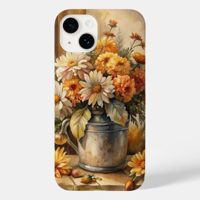 Balde com Floral de Outono   (Verso)