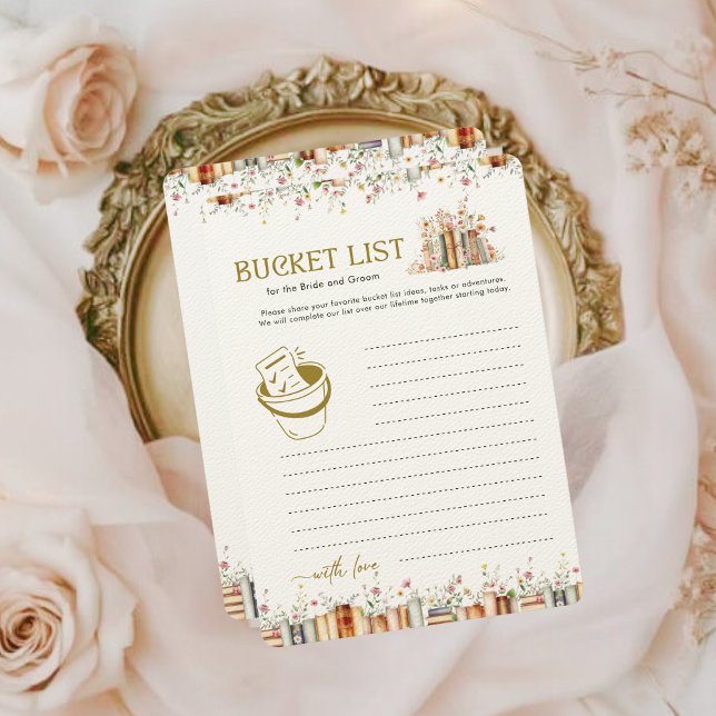 Balde List Book Themed Game for Bride & Groom (Criador carregado)