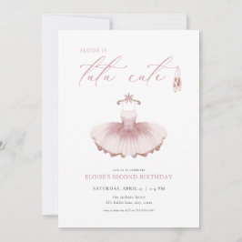 Balé Ballerina Tutu Convite Para segundo aniversár