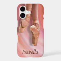 Balé Dancer a rosa com nome personalizado