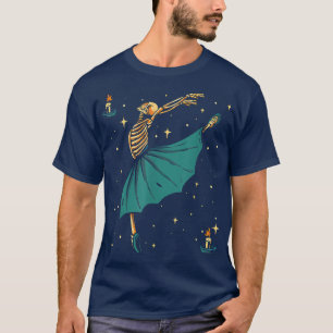 Balé de dança Skeleton Ballerina T-Shirt