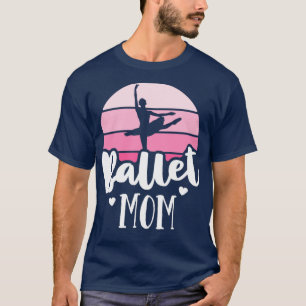 Balé Retro Mãe Ballerina Rosa Camisa Vintage Danc