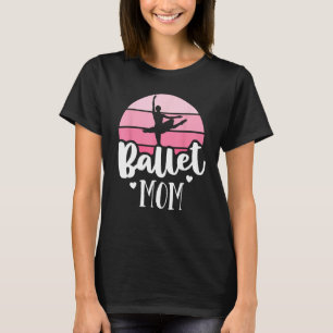 Balé Retro Mãe Ballerina Rosa Camisa Vintage Danc