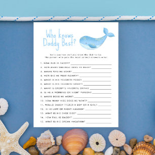 Baleia aquarela - Jogo Quem conhece melhor o papai