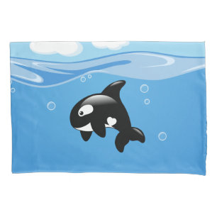 Baleia de orca branca no oceano