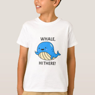 Baleia lá, crianças camiseta básica