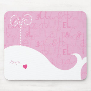 Baleia Mousepad da esperança da paz do amor