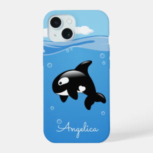 Baleia Orca Cuta no Oceano com Nome Personalizado
