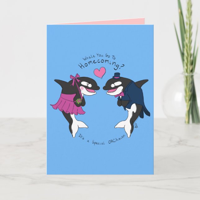 Baleia Você Vai Para O Jogo - Cartão De Proposta (Frente)