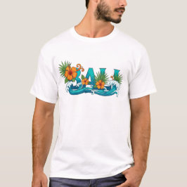 Bali T-Shirt - Tea Gráfica de Nome da Cidade Tropi