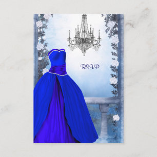 Ball Gown Royal Marinho Azul Rosa Quinceanera RSVP