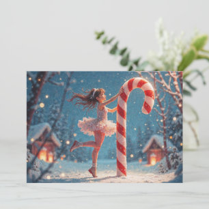 Ballerina Anime Girl & Candy Cane Christmas