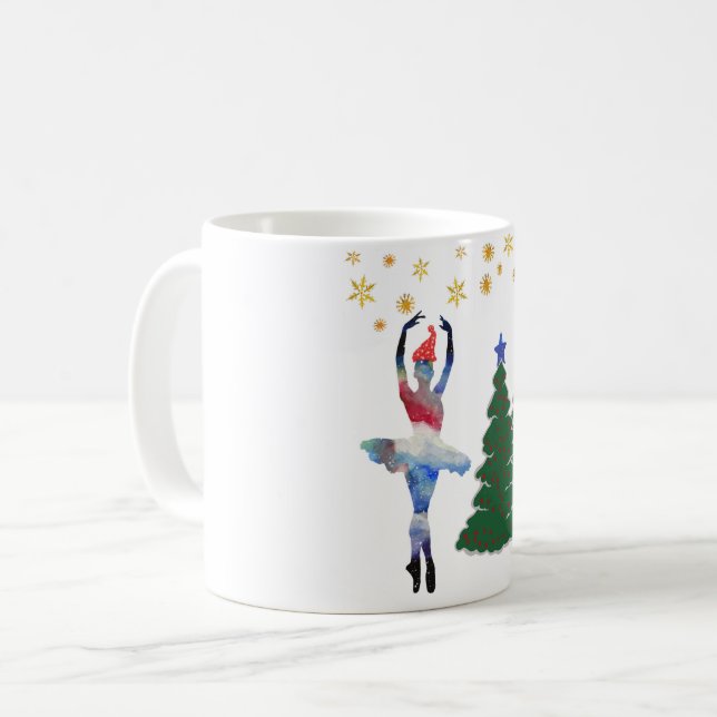 Ballerina, Ano Novo, 325 ml Clássico, Caneca Branc (Frente Esquerda)