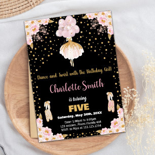 Ballerina, Ballerina, Coloração-de-rosa - Convites