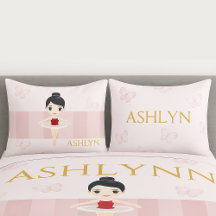 Ballerina & Borboleta Rosa Personalizada