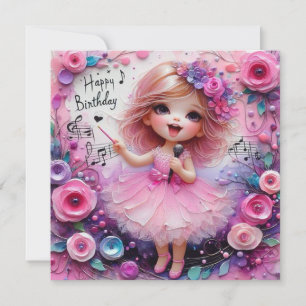 BALLERINA Cartão de Aniversário ~ Criança jovem ~
