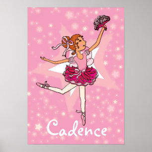 Ballerina, dançarina rosa, poster