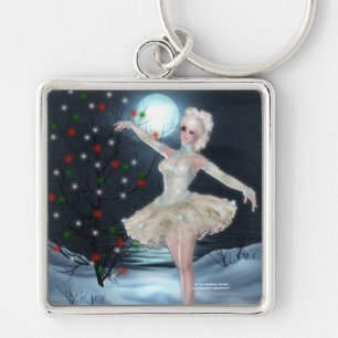 Ballerina Dancer Girl : Fantasia Chaveiro de Natal
