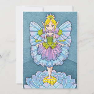 Ballerina Fada Convite de Aniversário Moussart