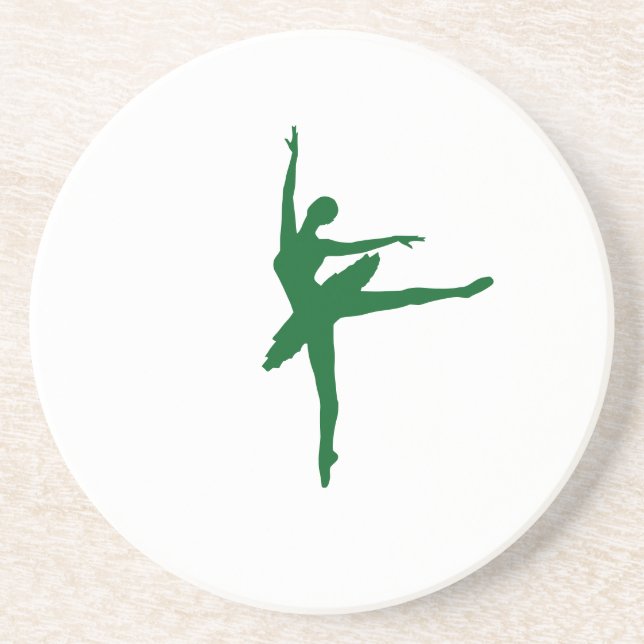 Ballerina Line Art Porta copos (Frente)