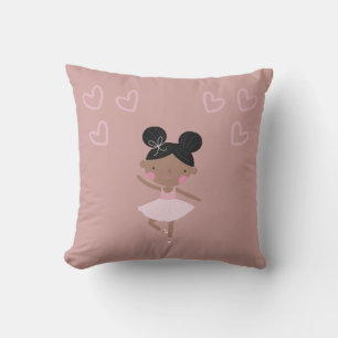 Ballerina Negra Almofada Rosa