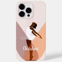 Ballerina Negra Dançarina de Ballet Rosa Claro Cas