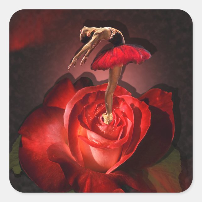 Ballerina Rosa - Adesivos (Frente)