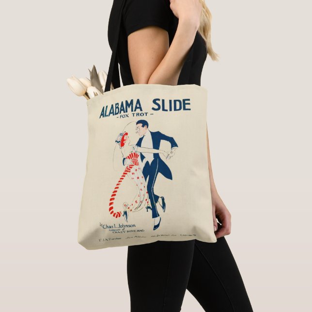 Ballroom Dancing Fox Trot Alabama Slide Tote Bag (Close Up)
