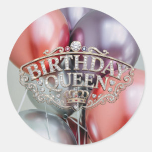 Balões de Adesivo da Rainha de Aniversário