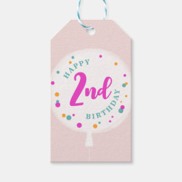 Balões de aniversário etiquetas de presentes perso