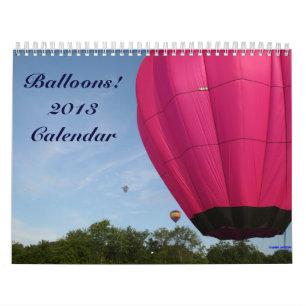 Balões de ar quente!!!!  Calendário 2013