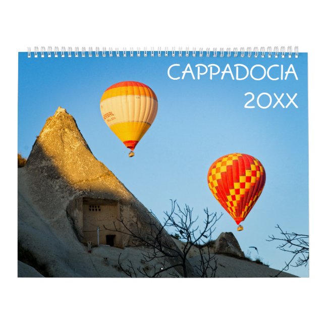 Balões de ar quente no calendário da Cappadocia (Capa)