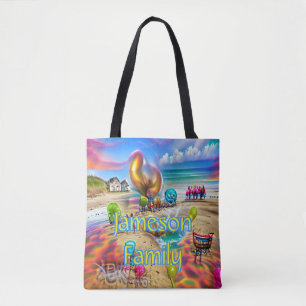 Balões de Boas-vindas da família Beach Tote Bag