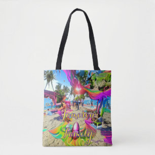Balões de Boas-vindas da família Beach Tote Bag