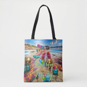 Balões de Boas-vindas da família Beach Tote Bag