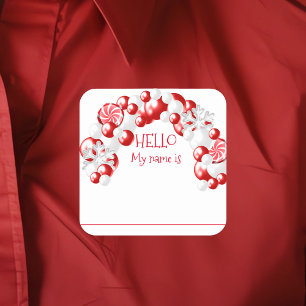 Balões de Etiquetas de Crachá de Nome da Festa de