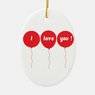 *** BALÕES DIZEM "EU AMO VOCÊ"** ENFEITES DE NATAL