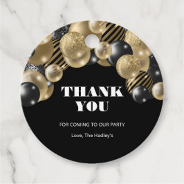 Balões Dourados de Largura Favorecem Etiquetas