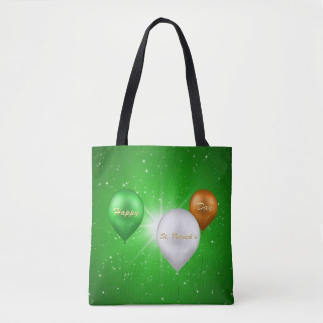 Balões irlandeses do Dia de Patrick - Tote Bag (Frente)