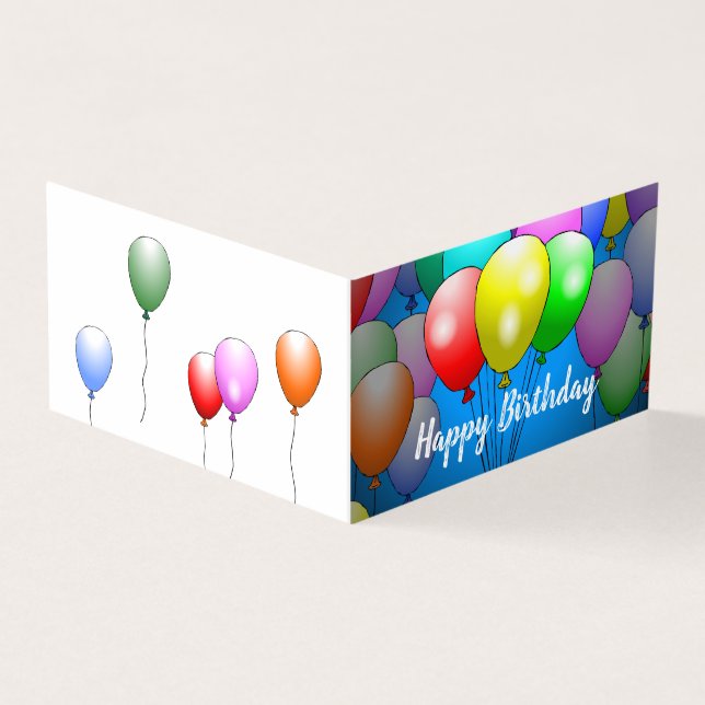 Baloões de aniversário encantadores e coloridos (Exterior)
