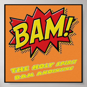 Bam! Poster cómico. Este é um provérbio cómico