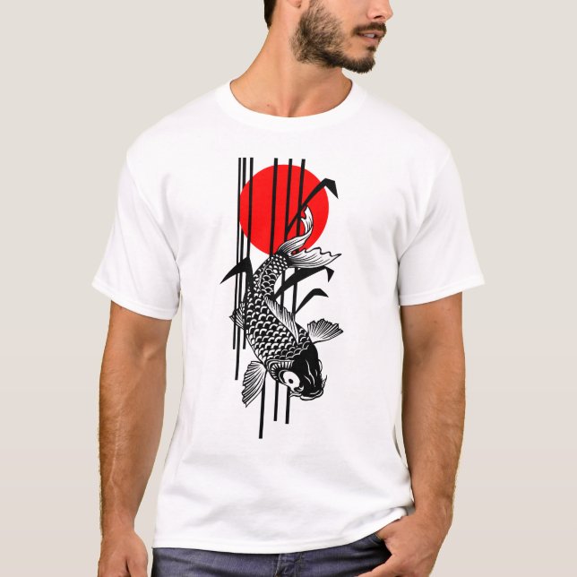 Bamboo Design - Nishikigoi - Koi Fish 1 T-Shirt (Frente)