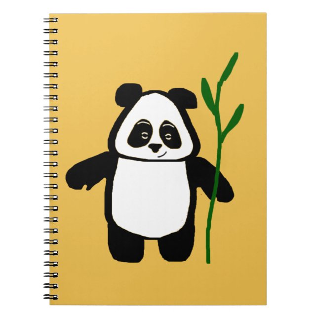 Bambu o caderno do amarelo da panda (Frente)