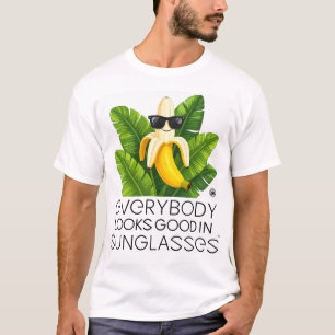 Banana de Óculos de Sol - Camiseta do Dia Internac