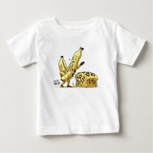 Banana Engraçada e Cartoon Pão Crianças T-Shirt