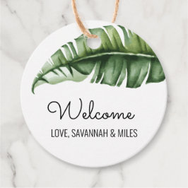 Banana Leaf Bods Boas-vindas Etiquetas