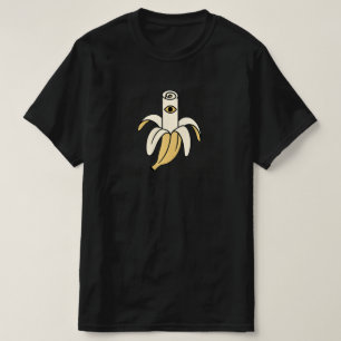 Banana Surreal com Olho - Camisa Unisex Minimalist