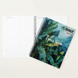 BANANA TREE WATERCOLOR NO PLANEJADOR NOTURNO