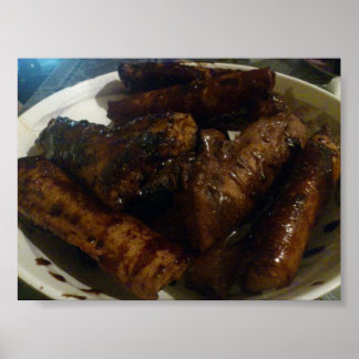 Banana Turon - Comida do deserto filipino Poster