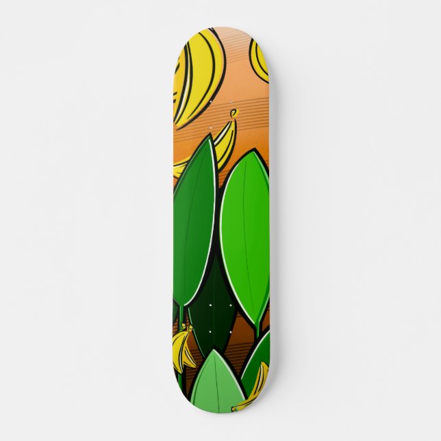 Banana Vibes – Skateboard de Pop Art (Frente)
